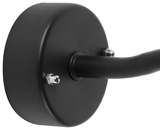 Lampada da parete per esterni nera IP44 - Monaco