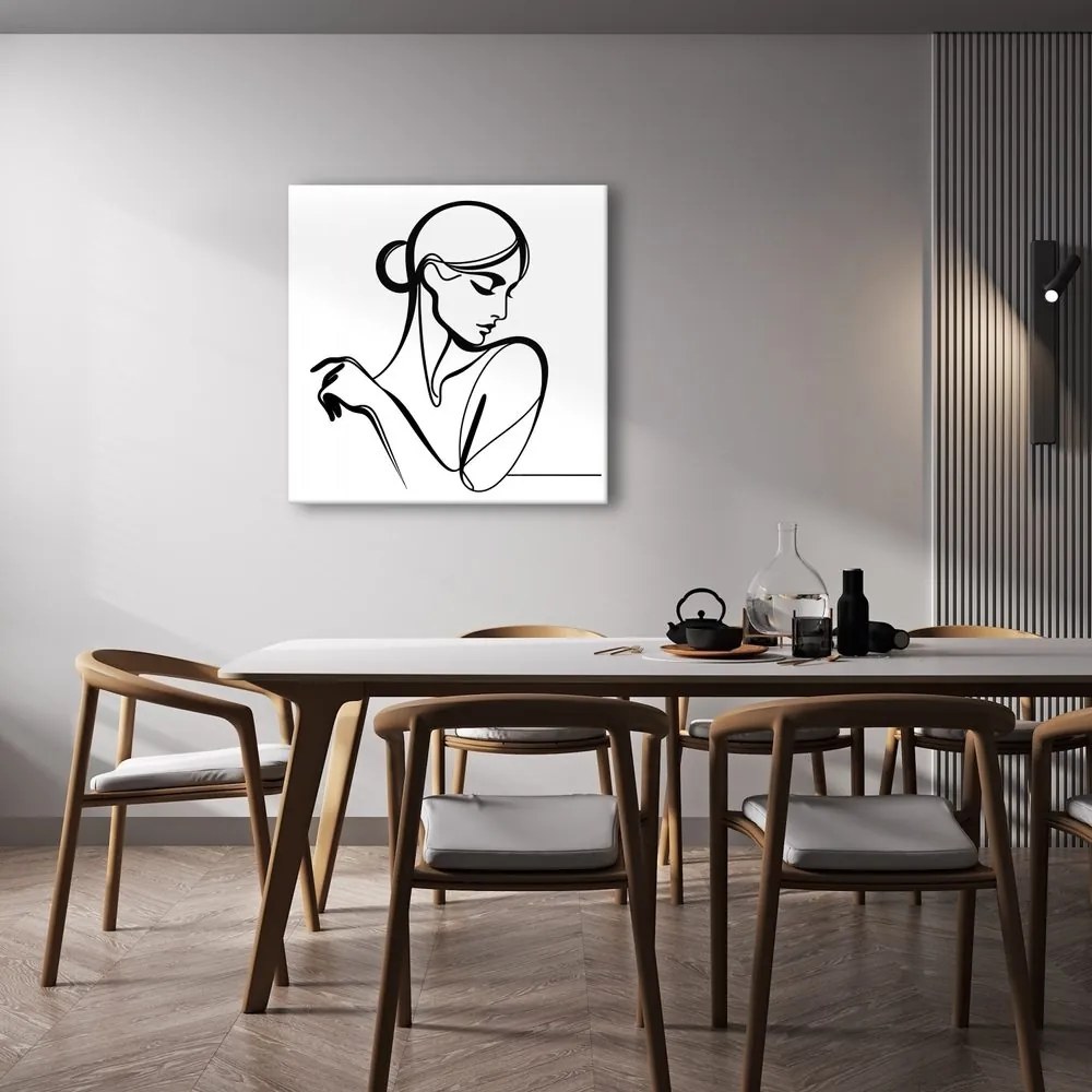 Quadro su tela – Linea femminile misteriosa