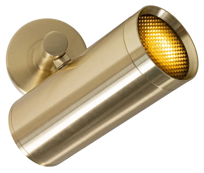 Faretto di design orientabile oro - Scopio Honey