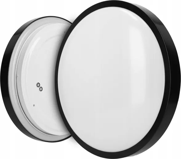 Plafoniera 2xE27/40W/230V diametro 29,5 cm nero