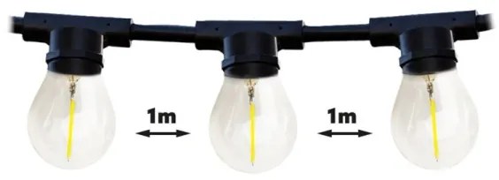 Catena decorativa da esterno MIMOSA 20xE27/1,3W/230V IP44 20m