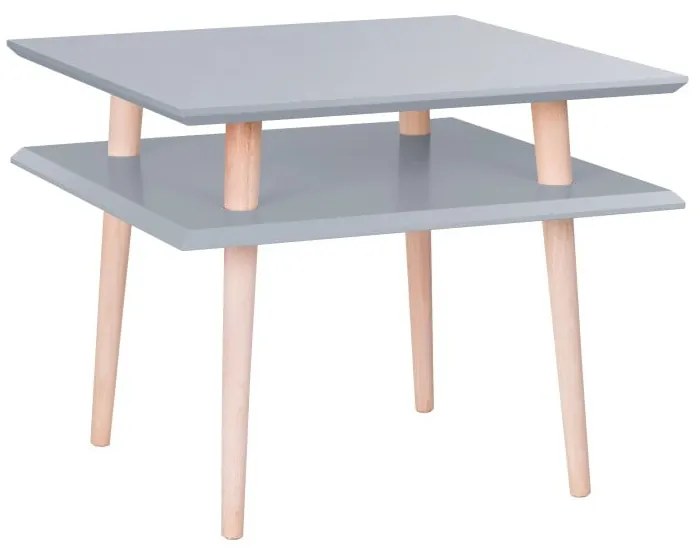 Tavolino grigio scuro Quadrato, 55 x 55 cm - Ragaba