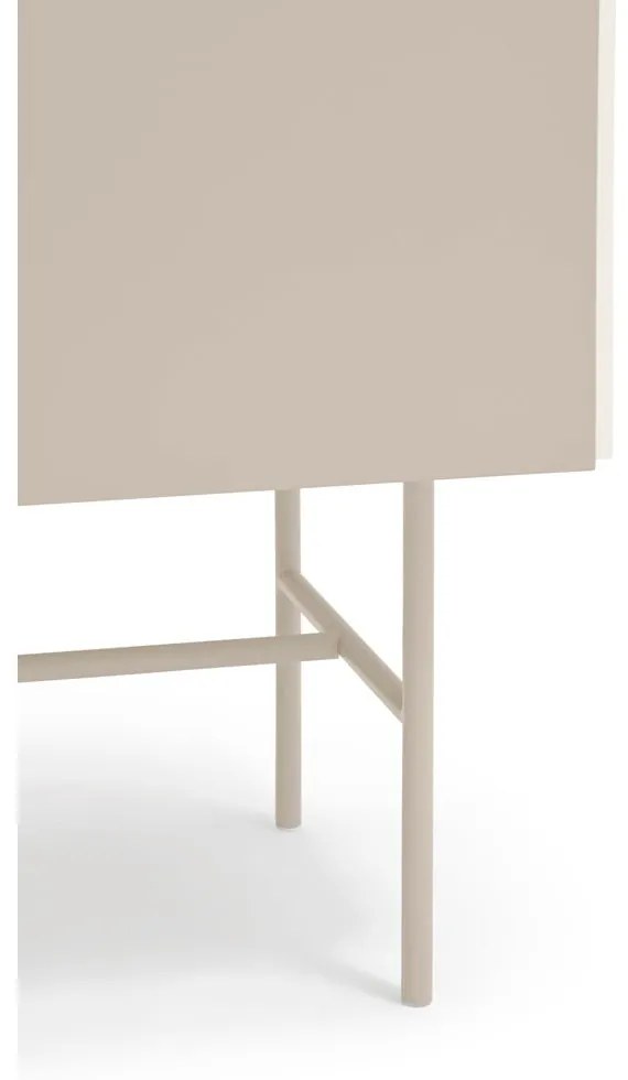 Cassettiera bassa beige/crema con ante scorrevoli 180x91 cm Nube - Teulat
