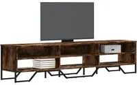 Mobile Porta TV Rovere Fumo 180x34x41 cm in Legno Multistrato 848576