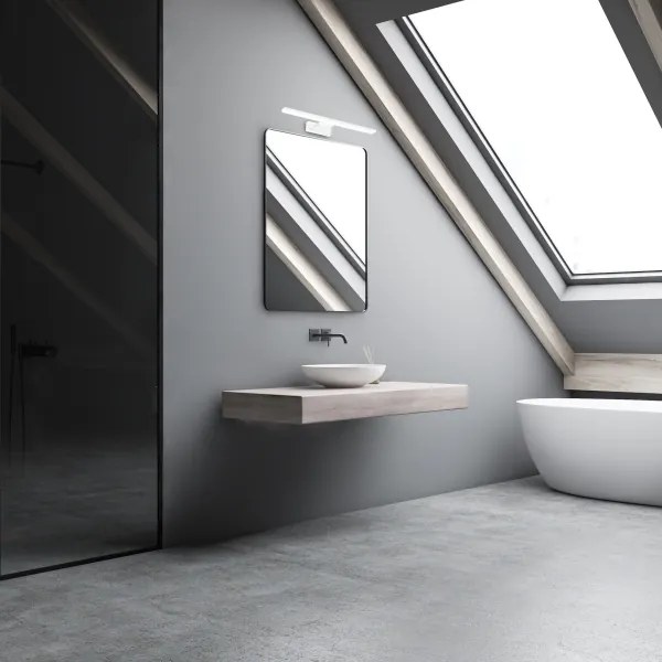 Applique da bagno LED SHINE/7W/230V 30 cm IP44 bianco