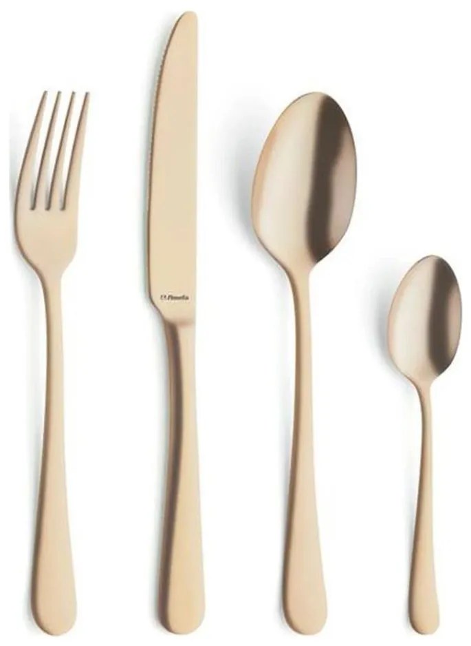 Set di posate in acciaio inox AUSTIN, 24 pezzi, dorate