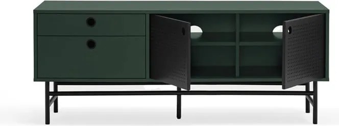 Tavolo TV verde scuro 140x52 cm Punto - Teulat