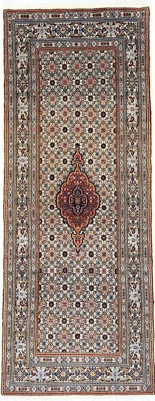 Moud Tappeto 200 x 80 Beige (Iran) Annodato A Mano