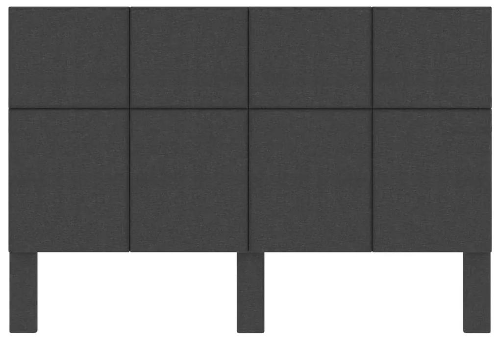 Testiera letto grigio scuro in tessuto 140x200 cm