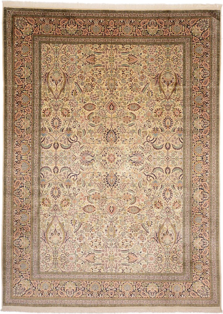 Cashmere Silk Tappeto orientale 220x300 (Indian) Annodato A Mano