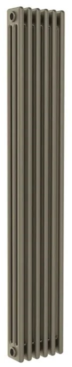 Radiatore acqua calda Comby in acciaio 3 colonne, 6 elementi, interasse 1735 mm, fango