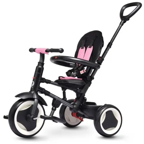 QPlay - Triciclo per bambini 3 in 1 RITO EVA rosa