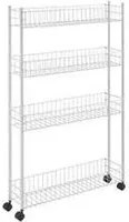 Scaffaletto a 4 Piani Salva Spazio 16x60x95