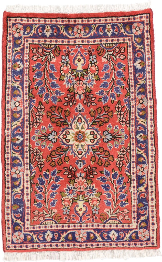 Mehraban Tappeto 90x60 (Iran) Annodato A Mano