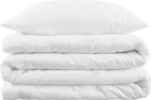 SkinPro Silver - Copripiumino antibatterico 140x200 cm bianco