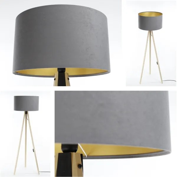 Lampada da terra STANDART 1xE27/60W/230V grigio/beige