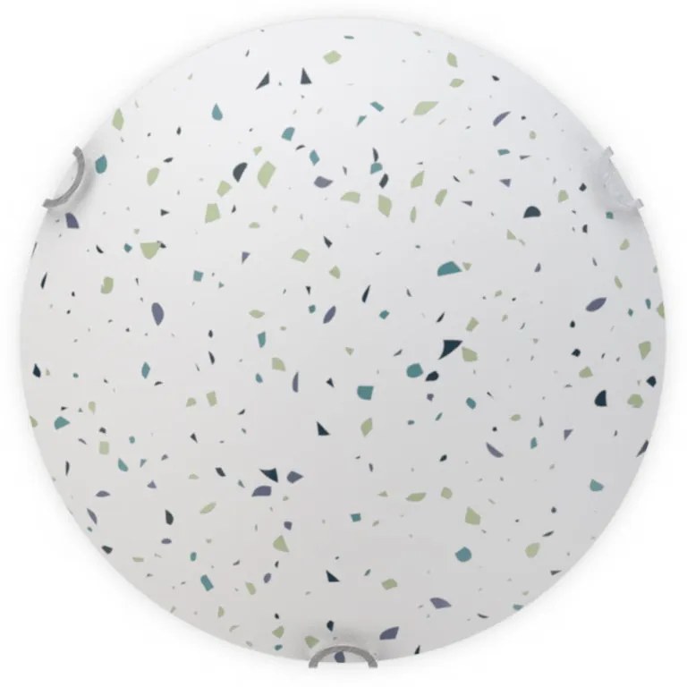 Plafoniera moderno Terrazzo 3 x E27 bianco 8 cm