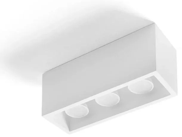 Sforzin illuminazione lampada a soffitto in gesso a tre luci heraea T271 (ULTIMI DISPONIBILI - N°3)