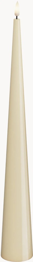Candela a LED fatta a mano a forma di cono, effetto fiamma reale, alt. 38 cm