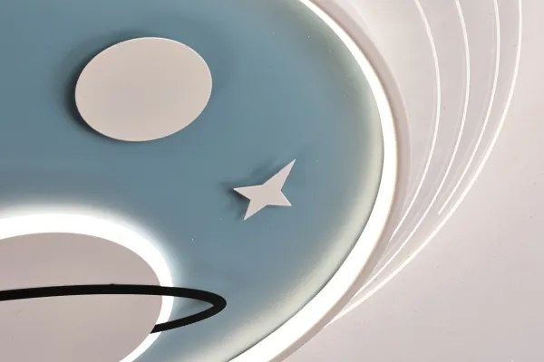 Brilagi -LED Plafoniera LED per bambini STARSHIP LED/64W/230V 3000/4500/6000K blu