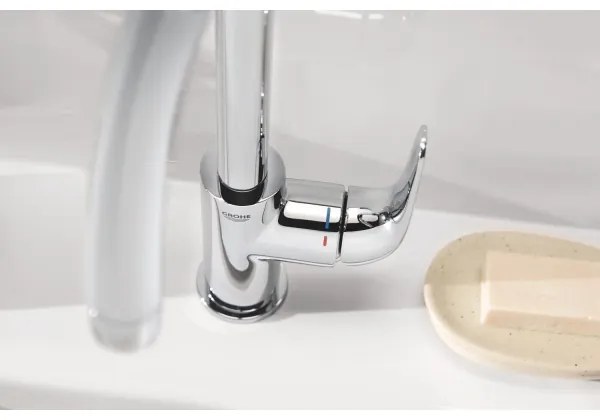 GROHE 24330001 - Miscelatore lavabo EUROSMART, misura L, cromo lucido
