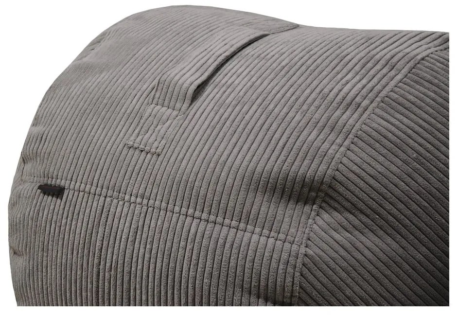 Pouf a sacco per bambini marrone con rivestimento in velluto a coste Roll 80 – SLOWDOWN