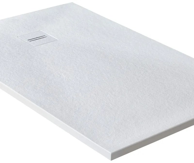 Piatto doccia MOLDCOM COMPOSITES in resina Cosmos Stone bianco L 100 x L 120 x H 4 cm opaco