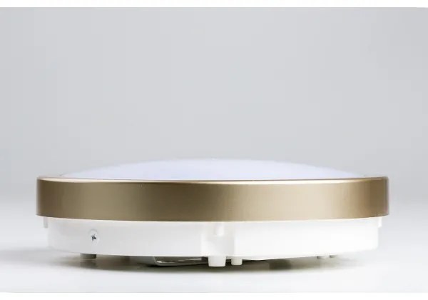 Brilagi - Plafoniera LED da bagno PERA LED/18W/230V diametro 22 cm IP65 oro