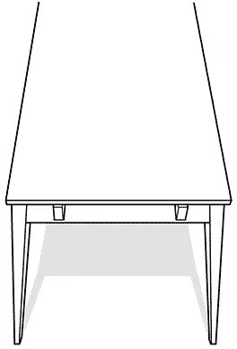 Piano in rovere chiaro per allungare il tavolo da pranzo pieghevole in rovere Filippa - Rowico