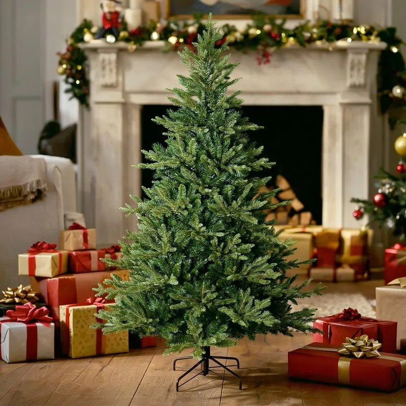 Albero di Natale artificiale Augusta verde H 240 cm x ø 152 cm