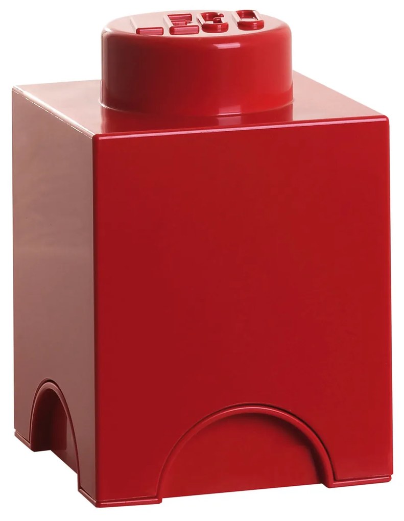 Organizer mattoncino quadrato rosso Lego