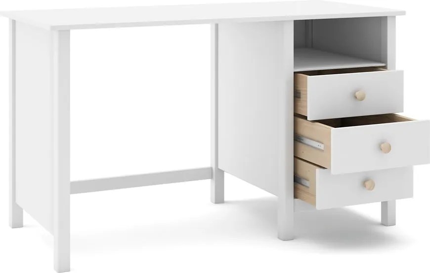 Scrivania per bambini in legno di pino 54x120 cm Max - Marckeric