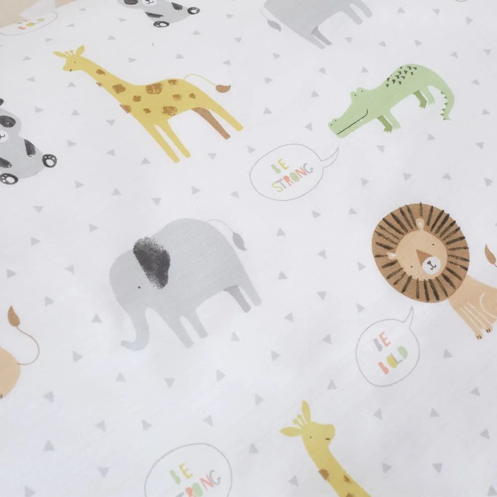 Tenda per bambini bianca 2 pz 168x183 cm Roarsome Animals – Catherine Lansfield