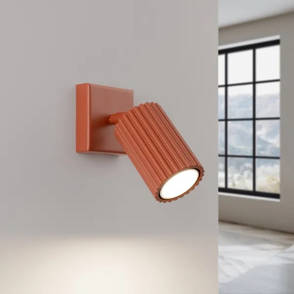 Sollux SL.1635 - Faretto da parete KARBON 1xGU10/10W/230V rosso