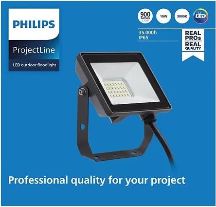 Philips - Proiettore LED da esterno PROJECTLINE LED/10W/230V IP65 3000K