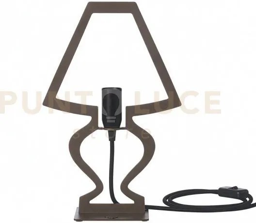 Lampada da tavolo design silhouette piccola fango