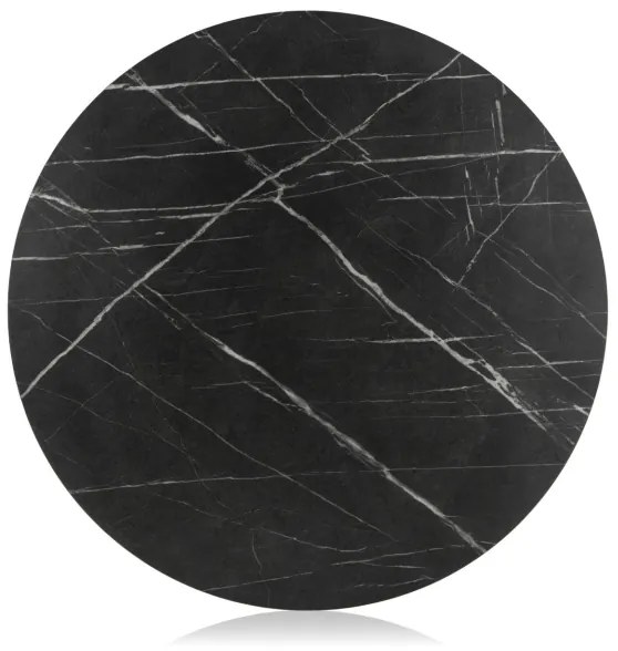 Tavolino DIAMOND 40x70 cm nero/oro