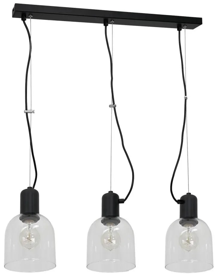 Lampadario a sospensione con filo BANCO 3xE27/15W/230V