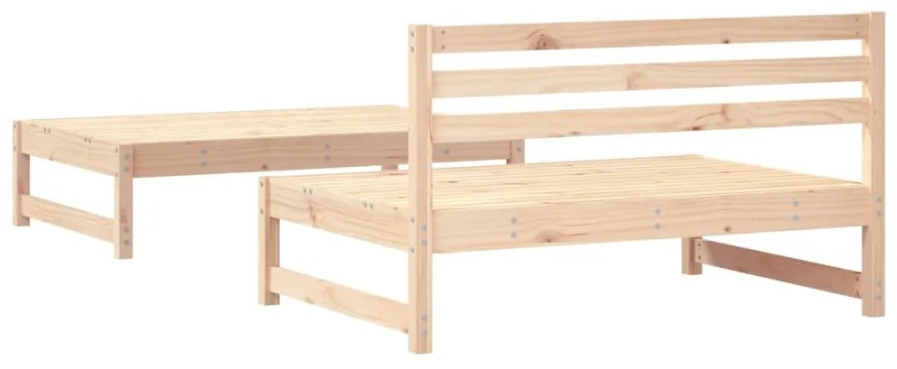 Set Salotto da Giardino 2 pz in Legno Massello di Pino