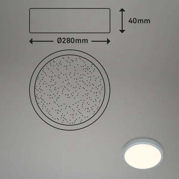 Briloner 3701-014 - Plafoniera LED dimmerabile RUNA LED/18W/230V + +TC