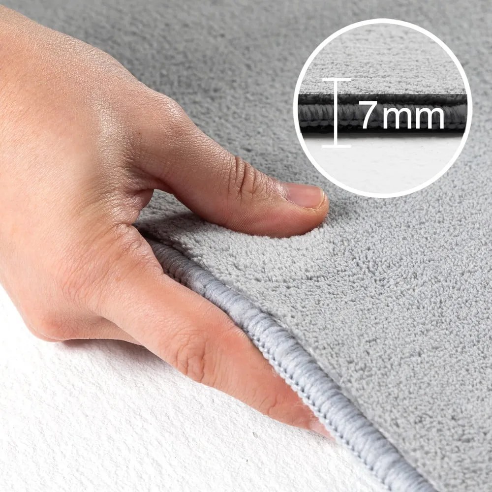 Passatoia lavabile grigio chiaro 80x250 cm Sky - Ayyildiz Carpets