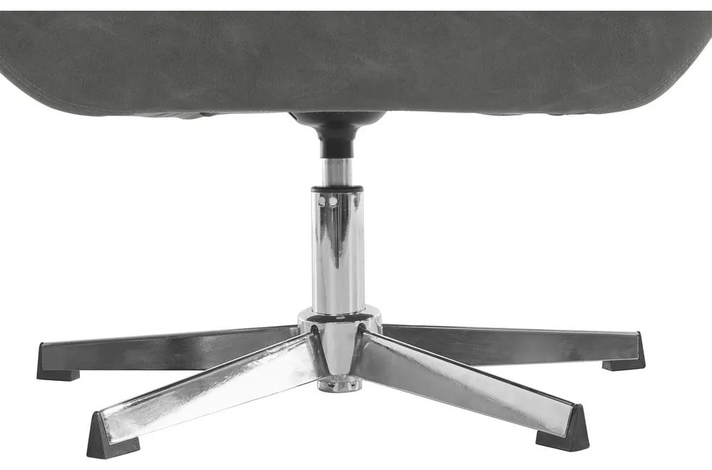 Poltrona in similpelle grigia Naomi - Støraa