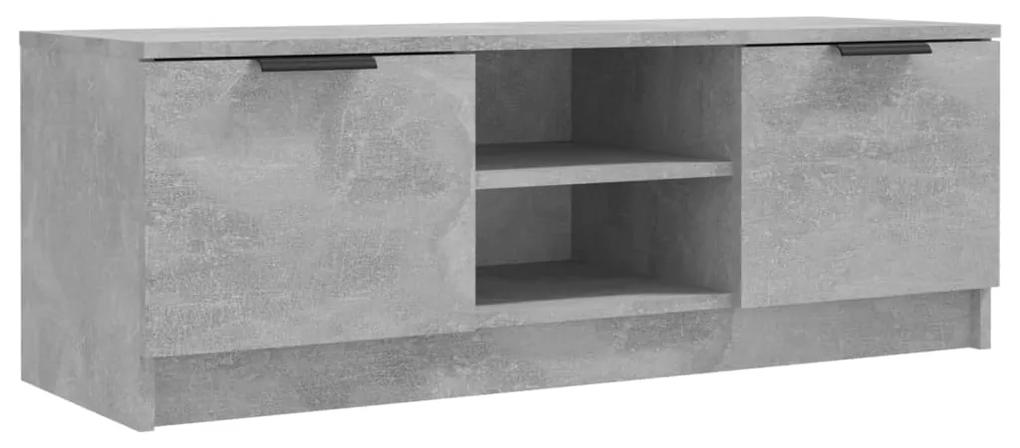 Mobile porta tv grigio cemento 102x35x36,5 cm legno multistrato