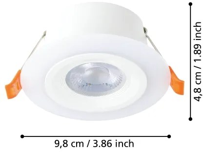 Eglo 900913 - SET 3x Lampada LED da incasso CALONGE 3xLED/4,8W/230V bianco