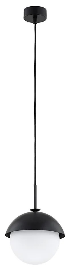 Argon 8295 - Lampadario a sospensione con filo CAPPELLO 1xE27/15W/230V nero