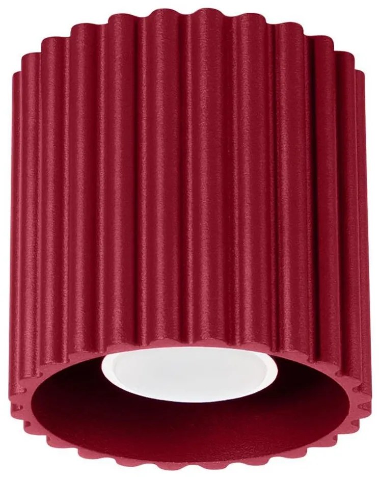 Sollux SL.1819 - Faretto AURA 1xGU10/10W/230V 10 cm rosso