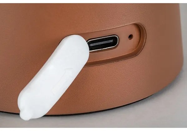 Rabalux 76039 - Lampada da esterno LED MIREO, dimmer tattile 1,5W/5V IP44, batteria 1200 mAh ricaricabile via USB, marrone