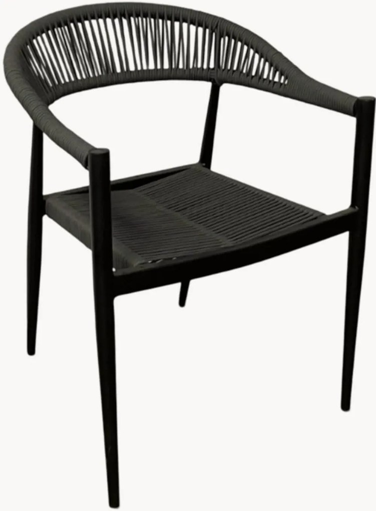 Sedia da giardino con braccioli e cuscino Kreta