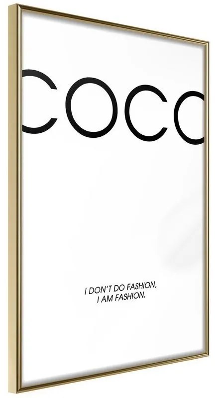 Poster  I Am Fashion  Cornice Quadri Cornice d'oro, Larghezza x Altezza Home decor 20x30