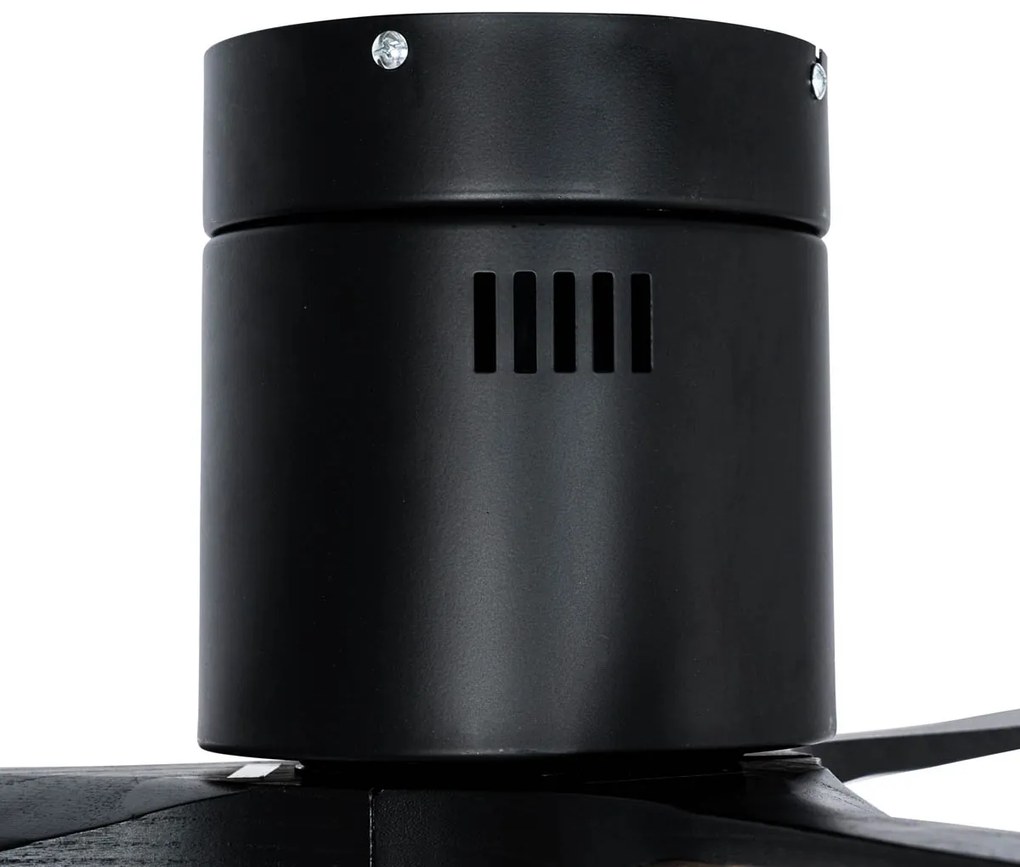 Ventilatore da soffitto nero 132 cm con LED dimmerabile con telecomando - Sofia